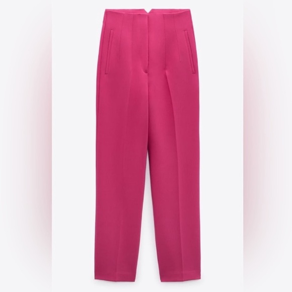 Zara High Waist Slim Fit Trousers - Picture 4 of 13
